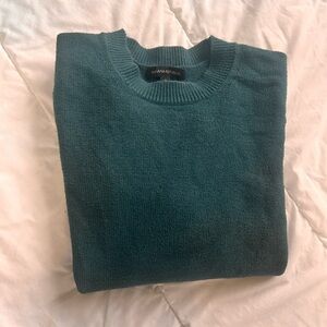 Banana Republic Women's Deep Teal Crewneck Sweater